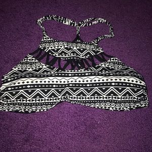 Strappy swim top